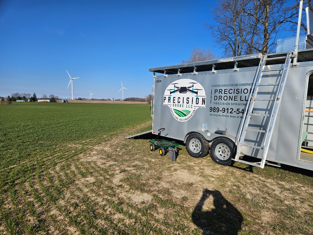 Cover Crop Rye Broadcast Interseeding